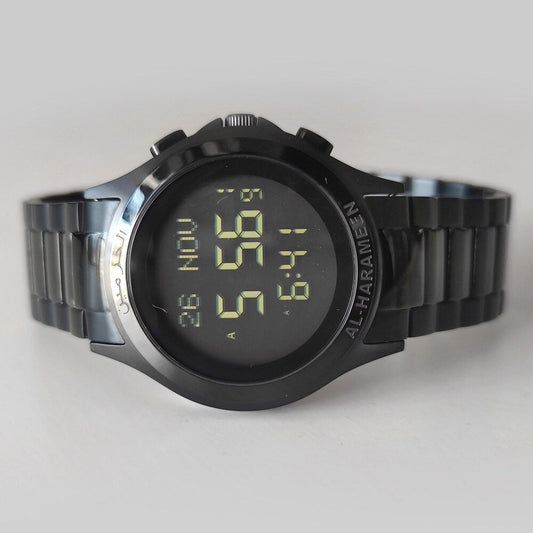 Al-Harameen Digitale Horloge RVS Volledig Zwart