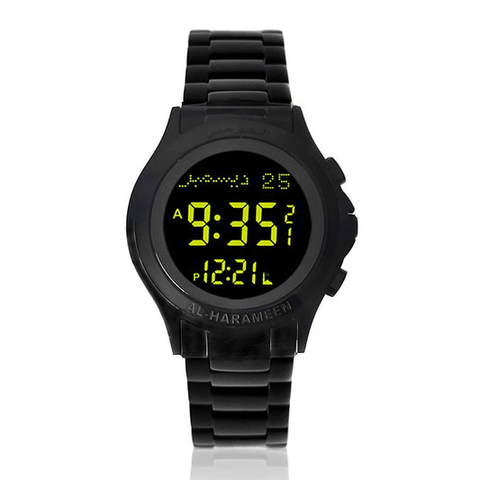 Al-Harameen Digitale Horloge RVS Volledig Zwart